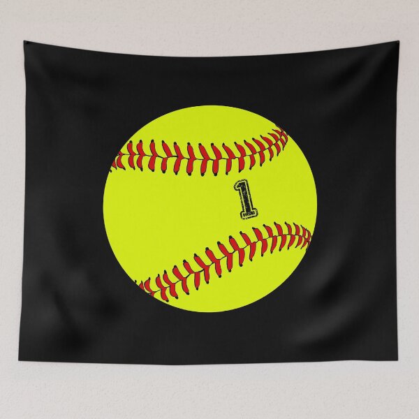 Item preview, Softball ball number 1, one designed and sold by TheCultStuff.