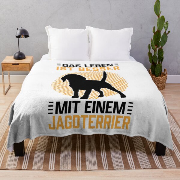 Item preview, Life with German Jagdterrier hunting dog saying designed and sold by madgrfx.