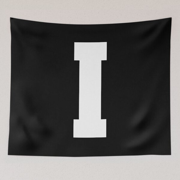 Item preview, Alphabet, White I, Sports letter I designed and sold by TheCultStuff.
