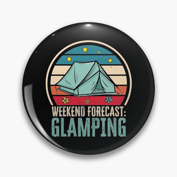 Item preview, Weekend Forecast: Glamping, Funny Glamping design designed and sold by AS-Shirts.