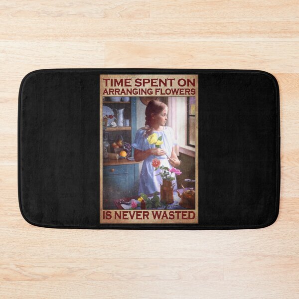 Item preview, Time Spent On Arranging Flowers Is Never Wasted - Girl Flower Looking out the window designed and sold by SockaArt1.