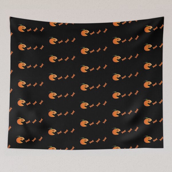 Item preview, Smiling little pumpkin face and sweet Halloween candy illustration designed and sold by yashik.