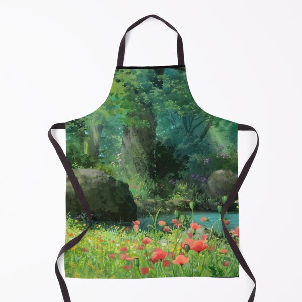 Item preview, Red Flowers field with a Lake designed and sold by pompomcherryy.