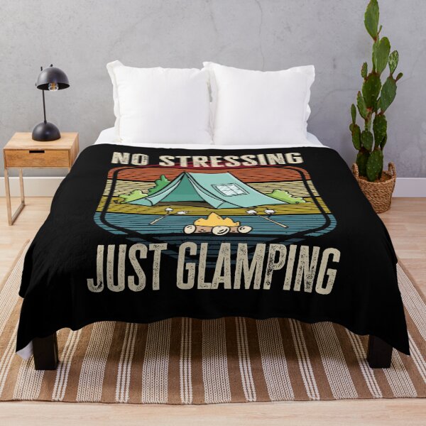 Artikelvorschau, Kein Stress, nur Glamping, lustiges Glamping-Design entworfen und verkauft von AS-Shirts.