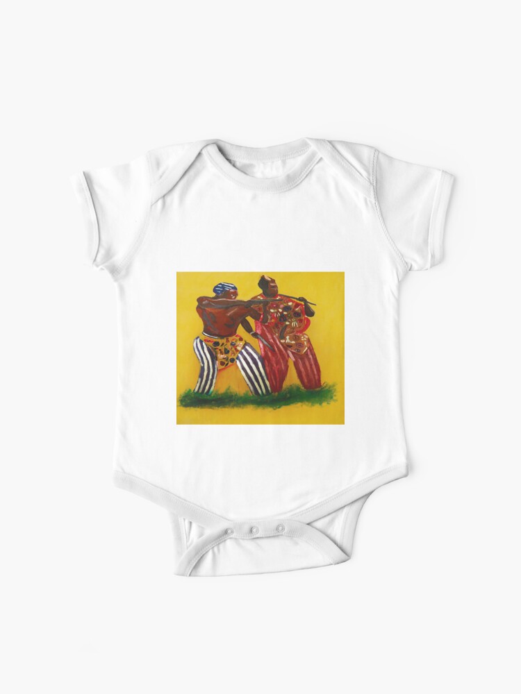 Two African Yoruba Male Hunters  Baby One-Piece for Sale by Bynelo