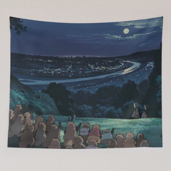 Item preview, Night Anime Landscape watching the Moon Light designed and sold by pompomcherryy.