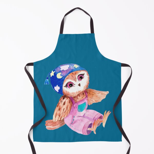 Item preview, Small Owl Sleeping. Watercolor Owl. Cool baby Owl. Owl for Kids. designed and sold by ZheltakovaIana.
