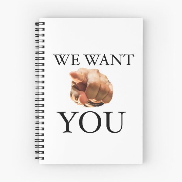 Item preview, We Want You Slogan  designed and sold by Englishmistress.