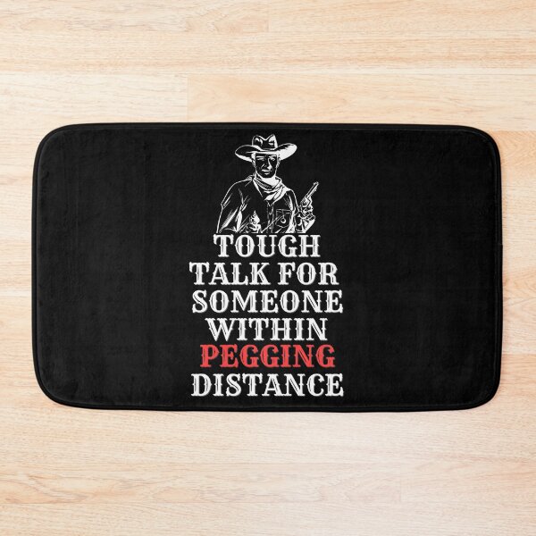 Item preview, Tough talk for someone within pegging distance - vintage designed and sold by RebeccaART5.