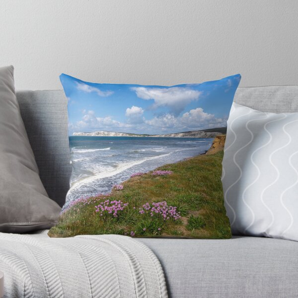 Compton Bay Sea Thrift Throw Pillow