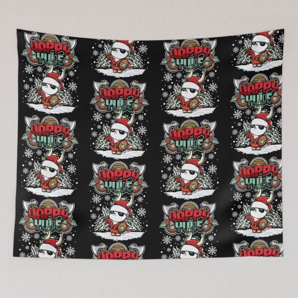 Item preview, Happy Yule - Viking Christmas - Panda designed and sold by anziehend.
