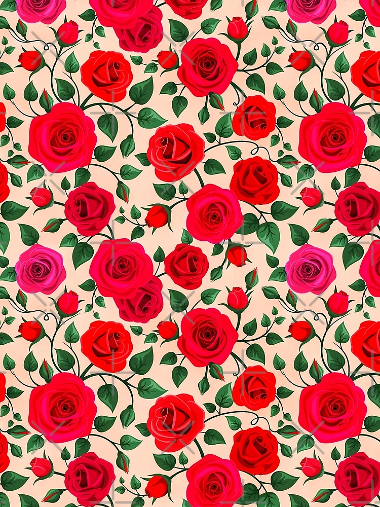 Thumbnail 3 of 3, Scarf, Colorful Detailed Roses Pattern designed and sold by TheSkullArmy.