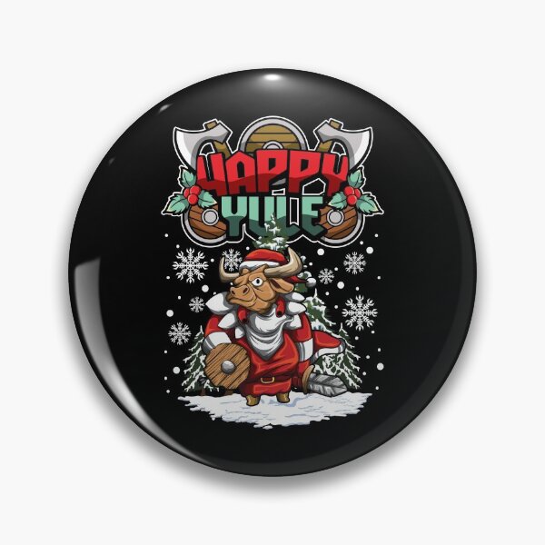 Item preview, Happy Yule - Viking Christmas - Bull designed and sold by anziehend.