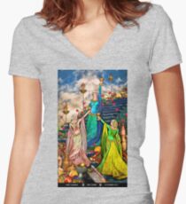 3 of Cups Women's Fitted V-Neck T-Shirt