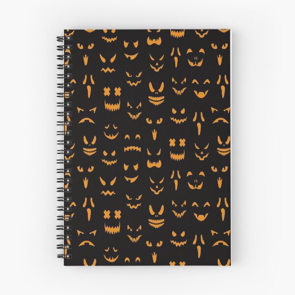 Item preview, Pumpkin Faces Pattern Orange designed and sold by WearWolfDesigns.