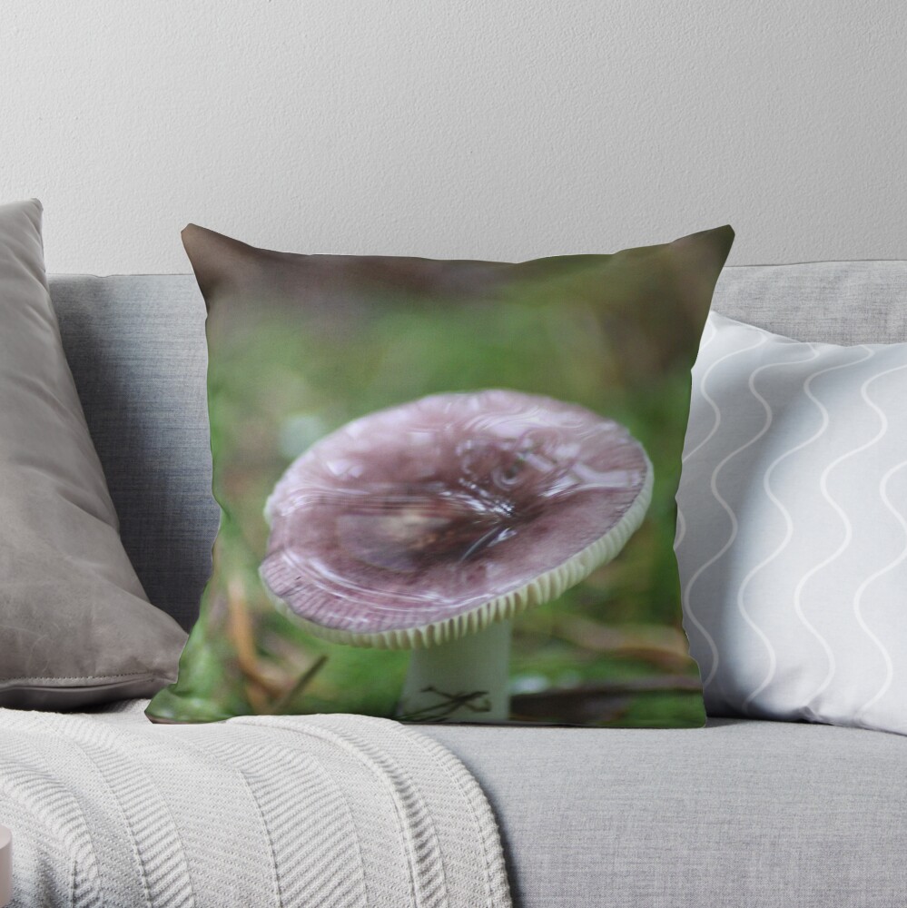Mushroom Of The Northwest Throw Pillow