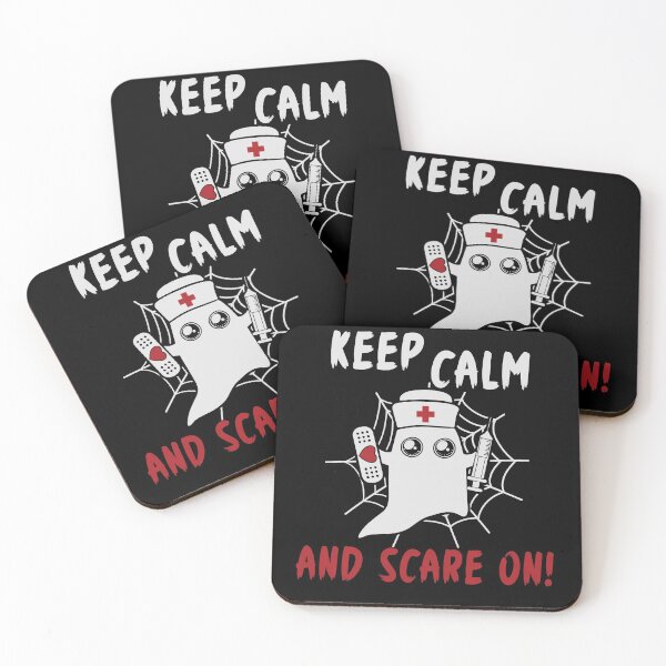 Item preview, Nurse Halloween Ghost Keep Calm Scare On designed and sold by Fabvity.