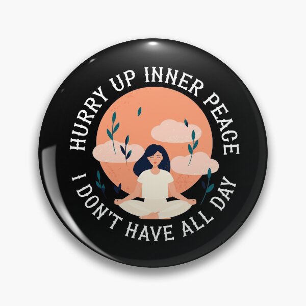 Item preview, Hurry Up Inner Peace, Meditation Lovers designed and sold by Salman Hino.