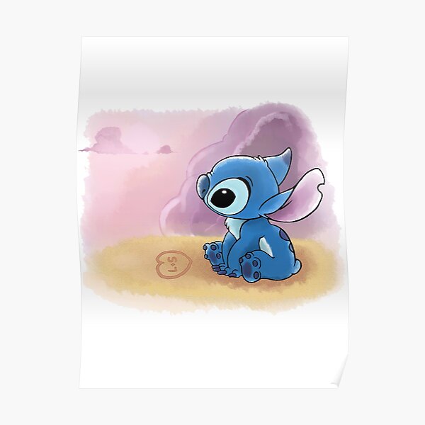 Lilo And Stitch Art Poster For Sale By Rickmadala Redbubble