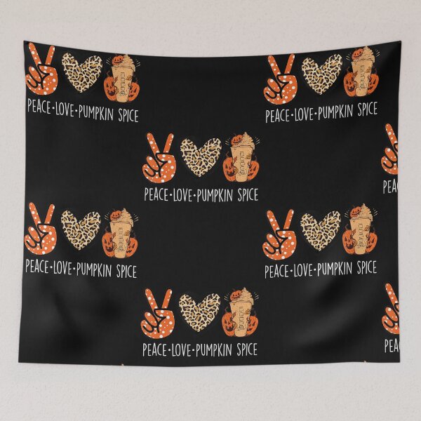 Item preview, Peace Love Pumpkin Spice Fall Halloween designed and sold by Ngothaovinh.