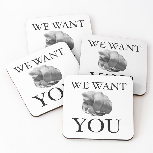 Item preview, We Want You Slogan  designed and sold by Englishmistress.