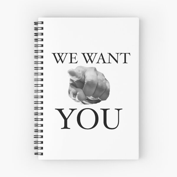 Item preview, We Want You Slogan  designed and sold by Englishmistress.