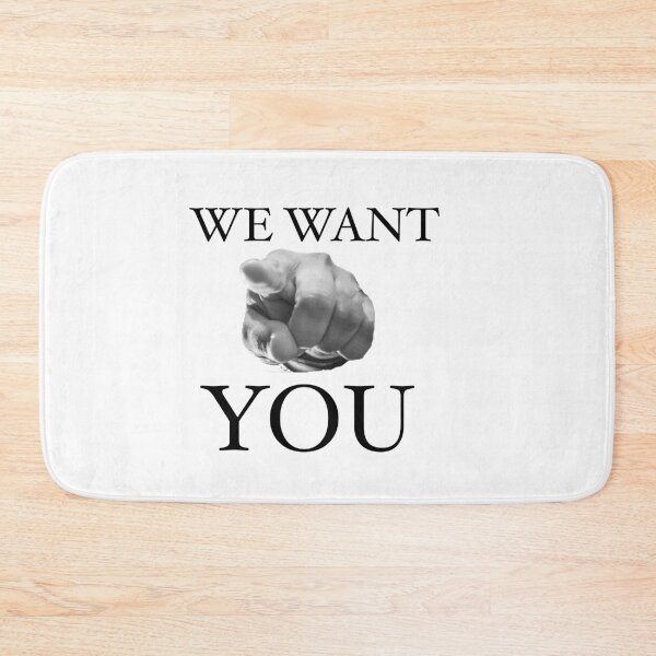 Item preview, We Want You Slogan  designed and sold by Englishmistress.