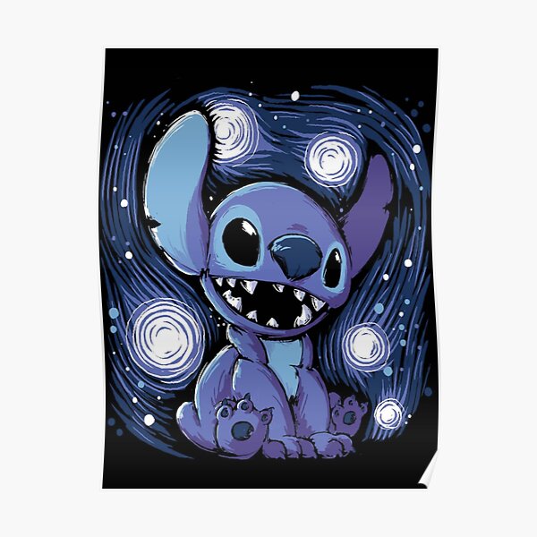 Lilo And Stitch Art Poster For Sale By Rickmadala Redbubble