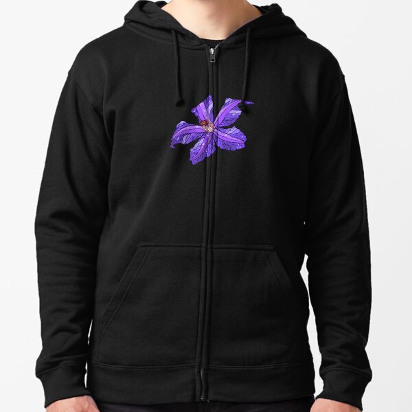 clematis Zipped Hoodie