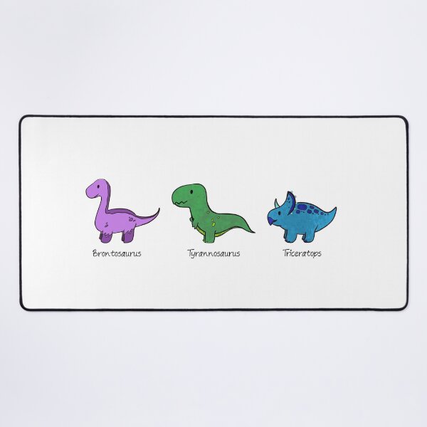 Aperçu de l'œuvre Trio de dinosaures créée et vendue par inkwolfdesigns.