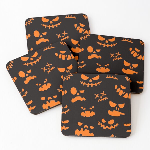 Item preview, Halloween - Jack O Lantern Face Pattern Orange designed and sold by WearWolfDesigns.