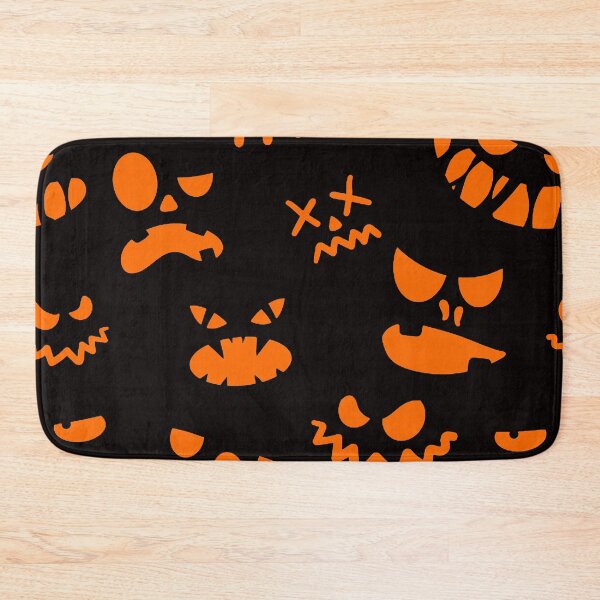 Item preview, Halloween - Jack O Lantern Face Pattern Orange designed and sold by WearWolfDesigns.