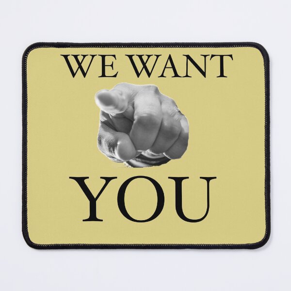 Item preview, We Want You Slogan designed and sold by Englishmistress.