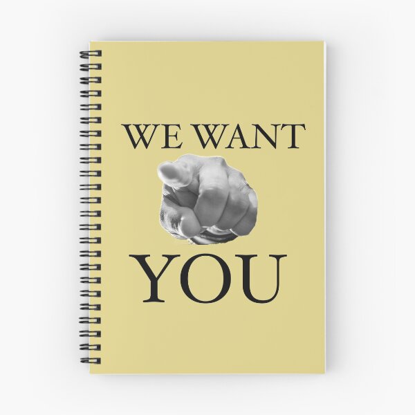 Item preview, We Want You Slogan  designed and sold by Englishmistress.