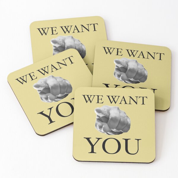 Item preview, We Want You Slogan  designed and sold by Englishmistress.