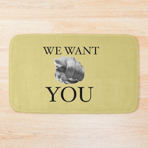 Item preview, We Want You Slogan  designed and sold by Englishmistress.