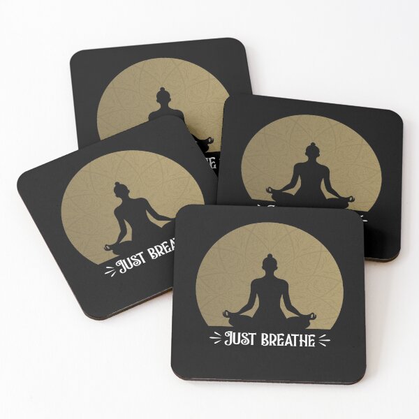 Item preview, Just Breathe, Meditation lovers designed and sold by Salman Hino.