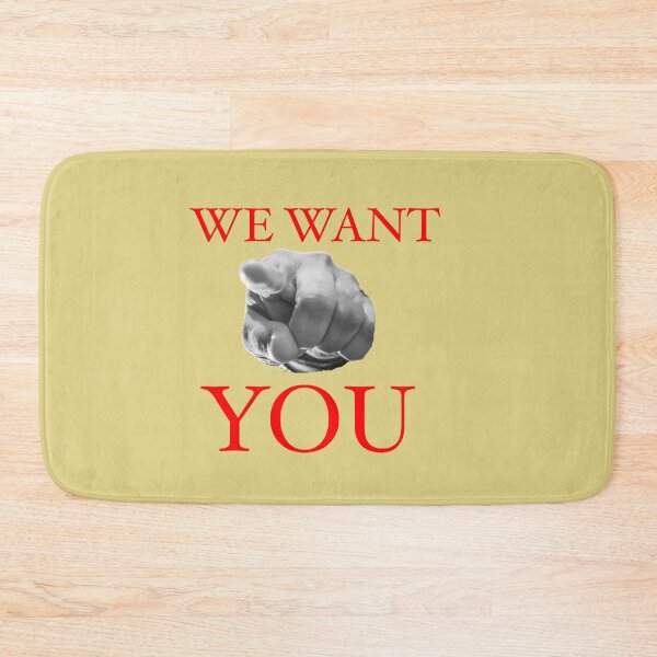 Item preview, We Want You Slogan  designed and sold by Englishmistress.