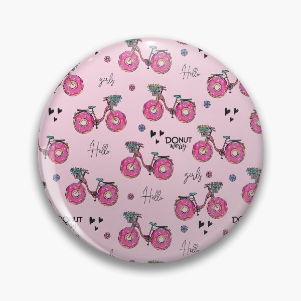 Item preview, Romantic Donuts Pattern Pink, Pink Background, Donut, Pattern, Bike designed and sold by graphic-genie.