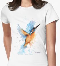 Eisvogel Aquarell Tailliertes T-Shirt