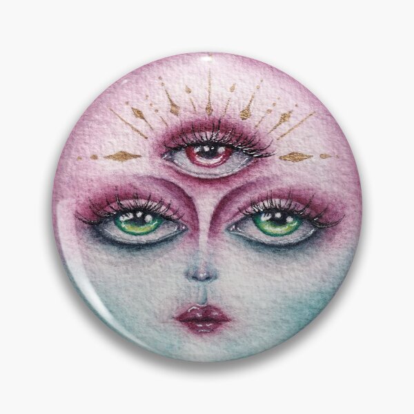 Item preview, Moon Lady Illustration In Watercolor designed and sold by Vanessa Ljungdahl.