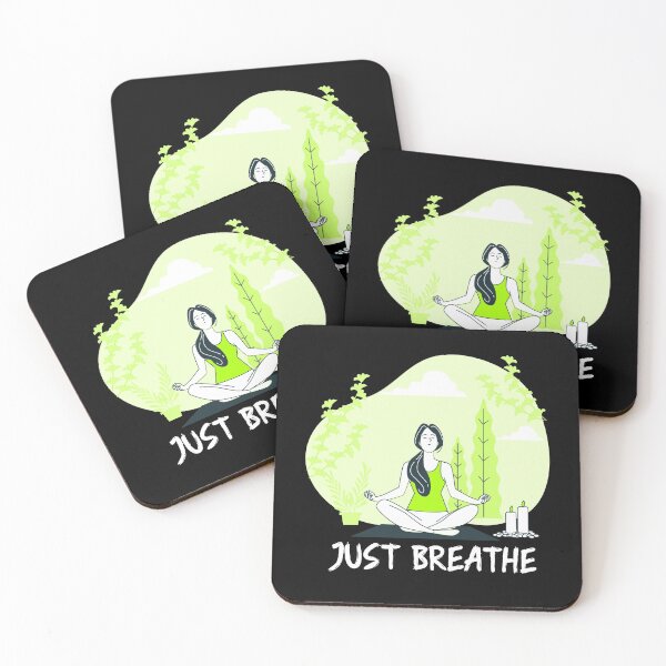 Item preview, Just Breathe, Meditation Lovers designed and sold by Salman Hino.