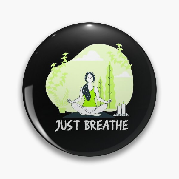 Item preview, Just Breathe, Meditation Lovers designed and sold by Salman Hino.