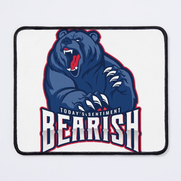 Item preview, Today's sentiment _ BEARISH  designed and sold by Brontorino.