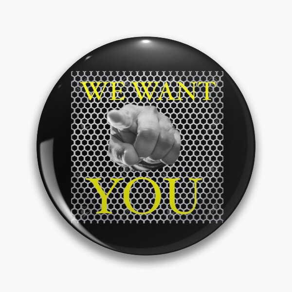 Item preview, We Want You Slogan  designed and sold by Englishmistress.