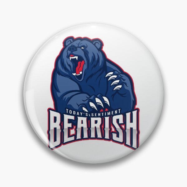 Item preview, Today's sentiment _ BEARISH  designed and sold by Brontorino.