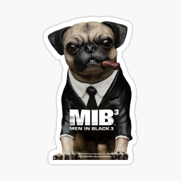 MIB Men In Black Frank The Pug Novelty License Made on Metal