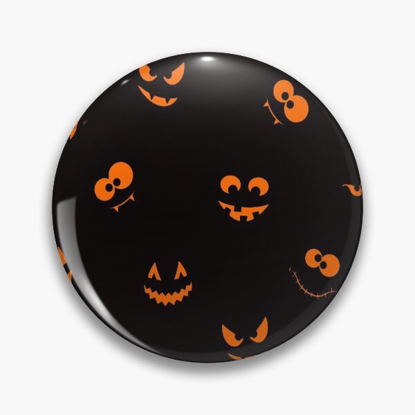 Item preview, Halloween - Creepy Face Pattern Orange designed and sold by WearWolfDesigns.