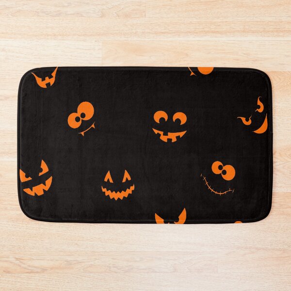 Item preview, Halloween - Creepy Face Pattern Orange designed and sold by WearWolfDesigns.