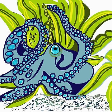 Artwork thumbnail, Blue Ringed Octapus by TinaJostDesigns